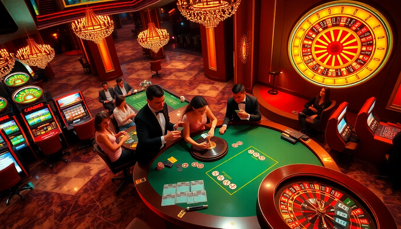Go8 symbols of luck shine as players engage in gambling excitement at a vibrant casino, strategically betting on poker nights.