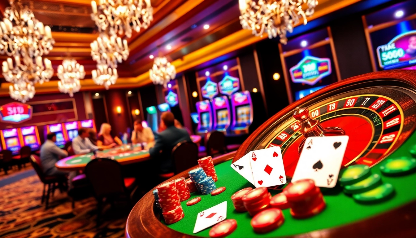 Experience the thrill of kp88 at an exhilarating poker game with vibrant chips and cards.